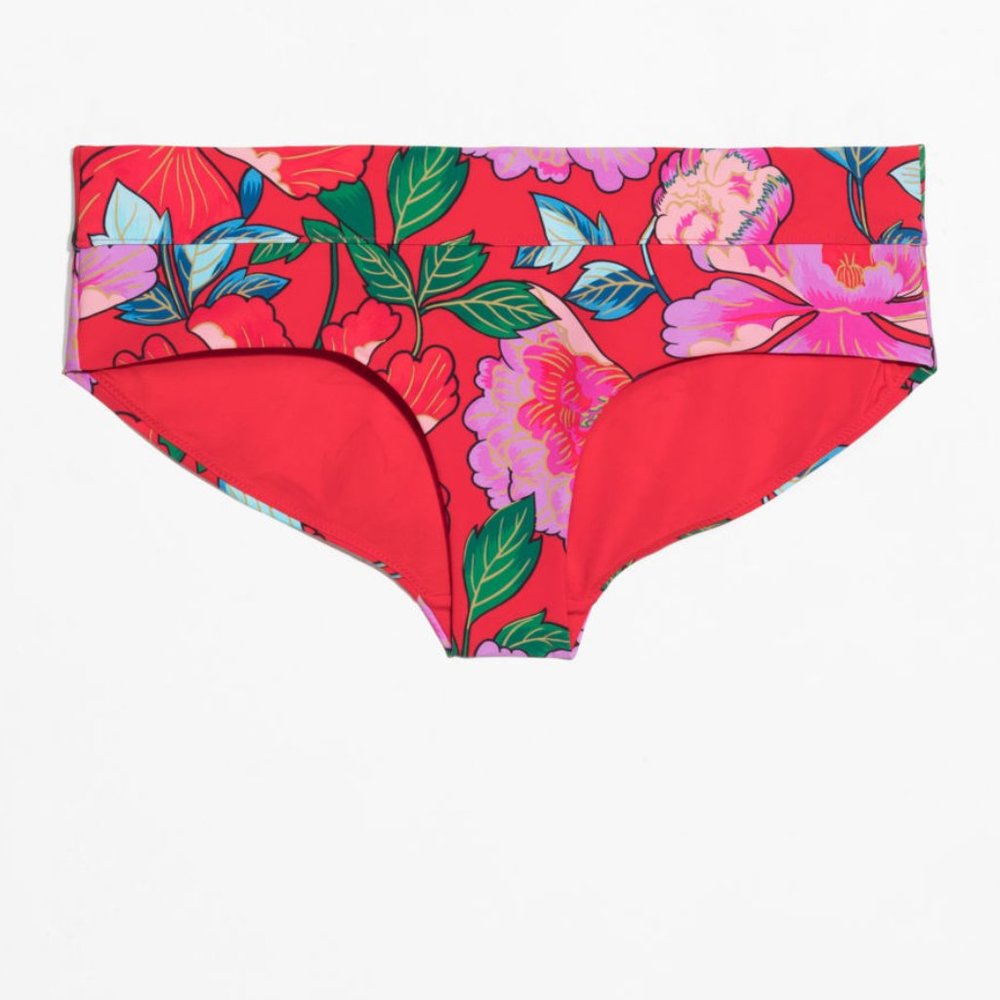 & Other Stories Peony Print Bikini Bottoms